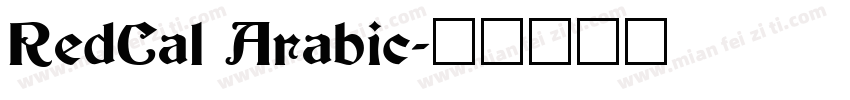 RedCal Arabic字体转换